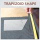 thumbnail image 4 of KAKOWELY Transparent Acrylic Quilting Template Ruler for Sewing with Precise Clear Printed Lines and Trapezoid Shape, 4 of 8