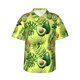 thumbnail image 1 of Fotbe Kiwi and Avocado Camisa Hawaiana para Hombre Unisex – Camisa Casual de Verano con Botones de Manga Corta de Algodón y Lino,XX-Large, 1 of 7