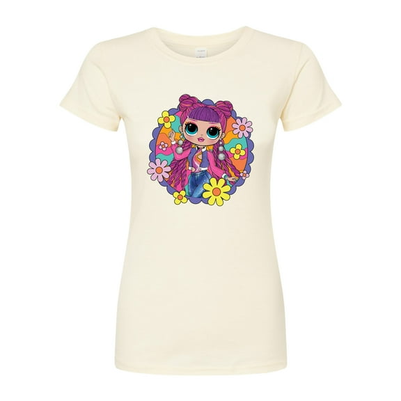 LOL OMG! Fashion Dolls - Skater Chick w/ Flowers - Juniors Fitted Graphic T-Shirt