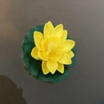 thumbnail image 5 of 9 Pcs Artificial Floating Foam Lotus Flower with Water Lily Pad, Lifelike Ornament Perfect for Home Garden Pond Decoration, 5 of 7