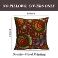 thumbnail image 2 of LALILO Throw Pillow Covers Vintage Floral Ornament Damask Green Cushion Cover 18" x 18", 2 Pack, 2 of 6