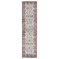 thumbnail image 2 of Luxee Designs Alexandria Collection – 3×10 ft – Boho Vintage Runner Rug – Bordered, High-Traffic, Pet-Friendly, Stain Resistance – Ivory Multi, 2 of 9