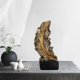 thumbnail image 5 of Resumen Escultura Forma de plumas Colección Arte de la decoración, resina Accesorios para , decorativas, Decoración de oficina , Oro 30x11x11cm Soledad Escultura abstracta, 5 of 9