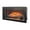 Antique Black 042, variant on 50 inch Recessed Wall Mounted Electric Fireplace with Remote, Ultra Thin Tempered Glass Front, Multi Color Flame & Ember Bed, LED Heater for Living Room, Antique Black