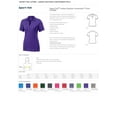 thumbnail image 2 of Sport-Tek LST660 Ladies Heather Contender Polo Shirt - Deep Orange Heather - XL, 2 of 2