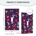 thumbnail image 5 of ZICANCN Outlet Covers Wall Plate, Skull Mexican Holiday Flower Light Switch Cover Decorative, Duplex Toggle Combo 1-Gang, 5 of 9