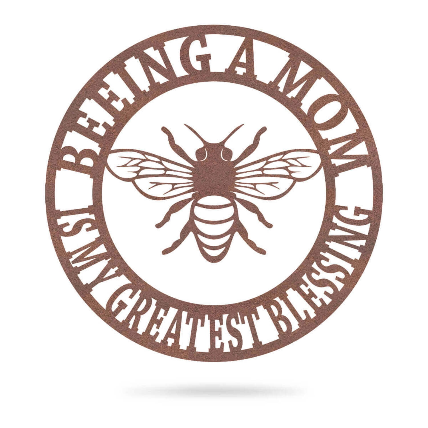 RealSteel Beeing A Mom Wall Art - Celebrating Motherhood (24"/ Red)