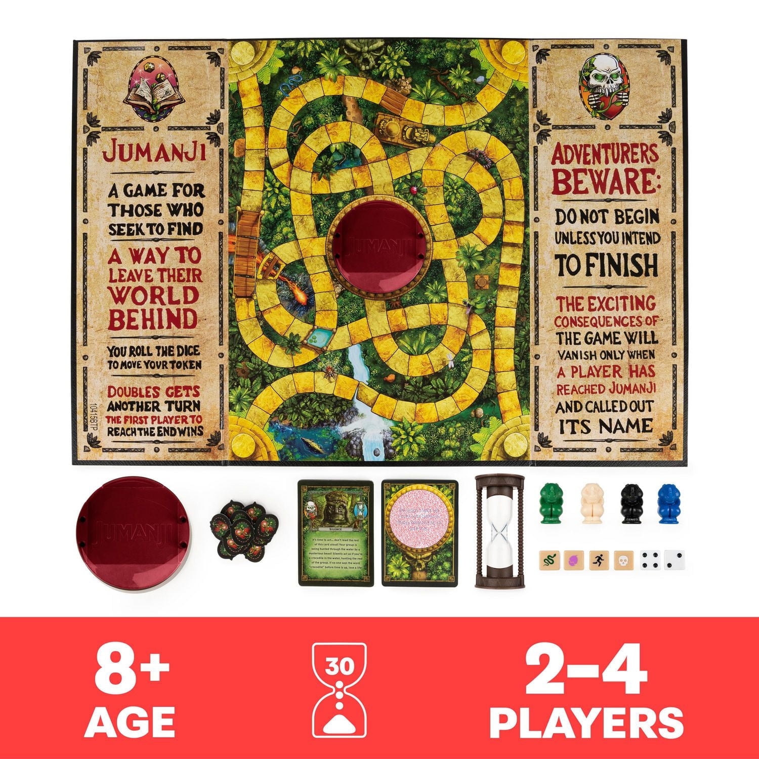 Jeu de société Jumanji, la dernière édition du jeu d'aventure classique pour les enfants et les familles à partir de 8 ans