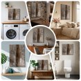thumbnail image 6 of Ships Next Day Canvas Wall Art 12"x12",Brown Wood Framed Canvas Print Painting,Retro Oil Painting Modern Abstract Art Aesthetics Ready to Hang Small Picture Wall Decor for Kitchen Dining Room Office, 6 of 9