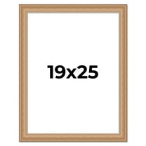 19x25 Frame Charleston Honey Brown Solid Wood Picture Frame Width 1.75 Inches | Interior Depth 0.5
