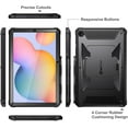 thumbnail image 5 of Fintie Shockproof Case for Samsung Galaxy Tab S6 Lite 10.4 Inch 2024/2022/2020, Tuatara Rugged Unibody Hybrid Full Protective Bumper Kickstand Cover with Built-in Screen Protector, Black, 5 of 9