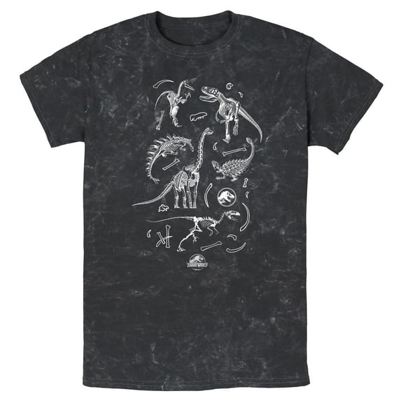 Mens Jurassic World Fossil Collage T Shirt