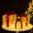 thumbnail image 4 of Christmas Lighted Gift Box Set with LED Lights, Battery Operated Holiday Decorations for Indoor and Outdoor, Tabletop, Porch, Yard, and Festive Display, 4 of 6