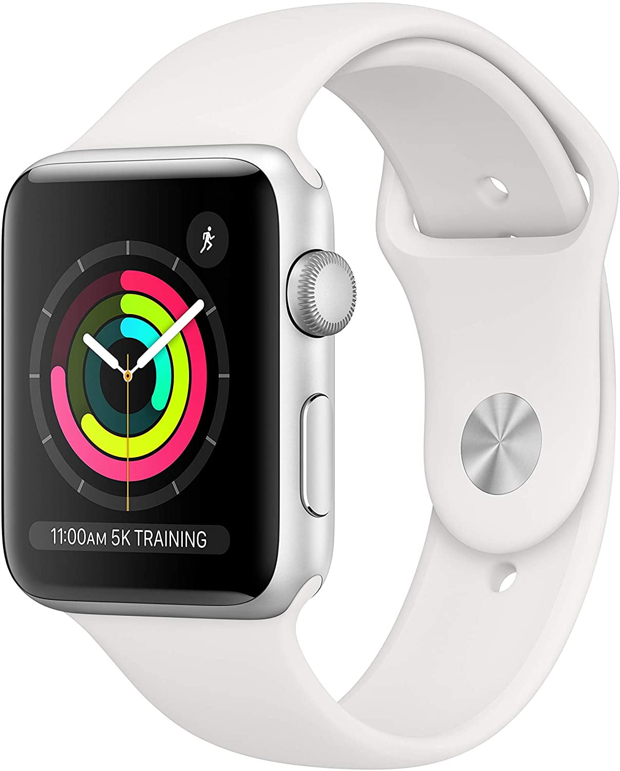Apple Watch Series 5 GPS, 40mm Silver Aluminum Case with White Sport Band -  S/M \u0026 M/L - Walmart.com