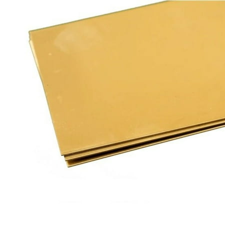 K & S 252 Brass Sheet Metal, .015 x 4 x 10 In. - Quantity 6