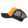 thumbnail image 5 of Neon Polyester Foam Front Big Size Mesh Cap - Black Orange XL-3XL, 5 of 5