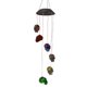 thumbnail image 3 of Halloween Skull Wind Chime Light Outdoor Solar Led Wind Bell Lamp Skull Pendant, 3 of 4