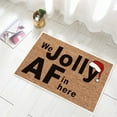 thumbnail image 3 of ToyKingdee Christmas Doormat, Farmhouse Happy Welcome Doormat, Home Christmas Decoration Non Slip Visual Holiday Area Rug Indoor Floor Decoration, 3 of 3