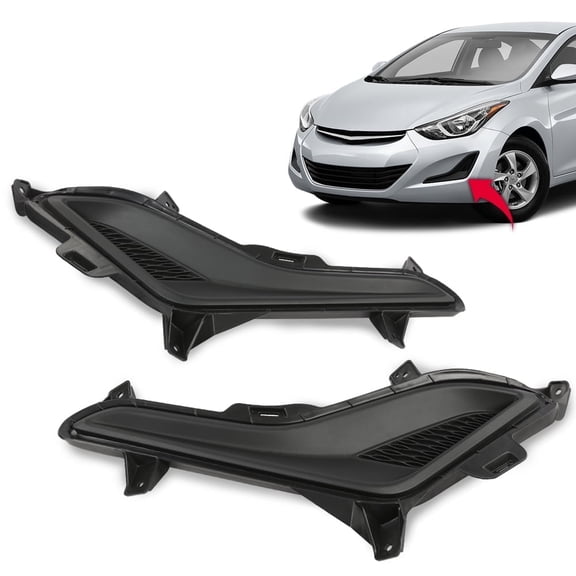 Fog Light Cover Fit for 2014-2016 Hyundai Elantra Front Left and Right