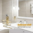 thumbnail image 1 of Figura Decorativa Haartrocknerhalter Gebläsehalterung zum Aufhängen von Badezimmerzubehör (Gold) Likrtyny Hogar, 1 of 9