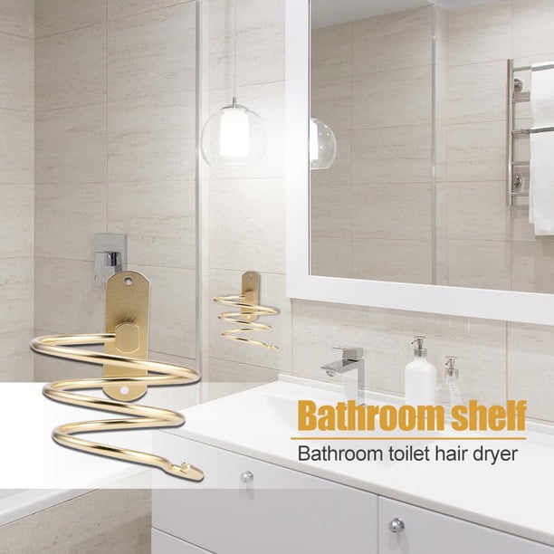 Soporte para secador de pelo, soporte para peluquería, accesorios de baño para colgar en la pared