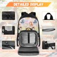 thumbnail image 3 of KUIFORTI Cute Cat Bookbag with Lunch Box, 4Pcs Kids Backpack Set for Elementary School Students, Boys Girls School Bag with Pencil Pouch Water Bottle Sleeve Back to School Supplies, 3 of 7