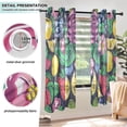 thumbnail image 5 of Fruit Flowers Leaves Blackout Curtains Thermal Insulation 63 inch Grommet for Bedroom Living Room Bathroom Kitchen Windows 2 Pack, 5 of 6
