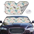 thumbnail image 2 of Balery Easter Rabbit Print Car Windshield Sun Shade,Windshield Sunshade for Car Pickup Truck SUV Accessories-Small, 2 of 7
