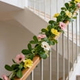 thumbnail image 2 of Fake Vines With Fake Flowers 180 cm Multicolor Plastic Flower Vine for Ceiling Pipe Wrapping Home Wedding Decoration, 2 of 8