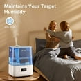 thumbnail image 5 of Levoit Cool Mist Humidifier for Room, Smart Top Fill with Nightlight, 6L, LUH-A601S-BUSR,Blue, 5 of 7