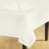 Hometrends Hemstitched Tablecloth & Napkin Set, Ivory