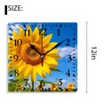 thumbnail image 2 of 12 Inch Wall Clock Battery Operated Silent Clock Decorative for Office, Kitchen, Outdoor, Living Room，Ever Blooming Sunflower Elegant, 2 of 4