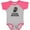 Baseball Heather and Hot Pink, variant on Turkey Hunting Future Hunter Boys Baby Bodysuit