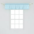 thumbnail image 2 of Ambesonne Blue and White Window Valance, Striped Tile Design, 54" X 12", Sky Blue and White, 2 of 3