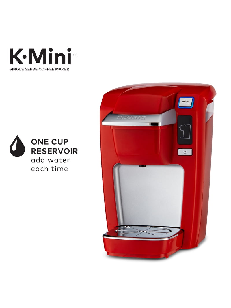 Keurig K-Mini K15 Single-Serve K-Cup Pod Coffee Maker, Chili Red