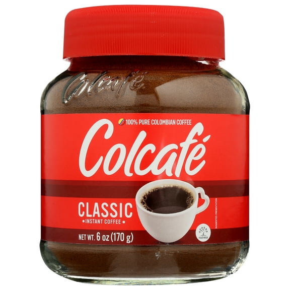 Pack of 12, Colcafe Classic Instant Coffee, 6 oz