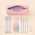 thumbnail image 4 of Dvumao Pencil Case Cute Quilted Soft Puffy Pen Bag Portable Zipper Stationery Pouch Makeup Cosmetic Office Nylon 7.48 x 2.95 x 2.95 Inch, 4 of 7