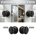 thumbnail image 5 of knobelite (3 Pack Oil Rubbed Bronze Door Knobs Egg Style, Oval Shaped Passage Door Knob Keyless Door Handle Lock,Passage Function- Non-Locking for Hallway/Closets/Laundry,Door Handle Lock, 5 of 6