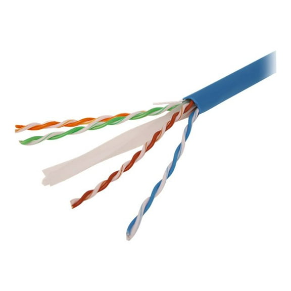 Cat6 1000 ft 23AWG 550Mhz UTP Bulk Ethernet Network LAN RJ45 Cable Blue