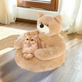 thumbnail image 6 of Detachable Pet Bed Washable Removable Cover Plush Dog Cat Bed Orthopedic Support Cuddly Sleeping Mat for Small Medium Pets, 6 of 6