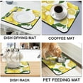thumbnail image 4 of Rubber Dish Drying Mat for Kitchen Counter Large Lemon Washable Quick Home Coffee Pad Fit Under Sink,Bar,Utensils 16x18in, 4 of 5