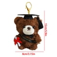 thumbnail image 3 of Iumwxz Graduation Bear Keychain Plush Figure Graduating Cap Mini Teddy Soft Keepsake Bag Clip Durable, for Commemorating Gift for Students Grads Teachers or Decorative Display, 3 of 9