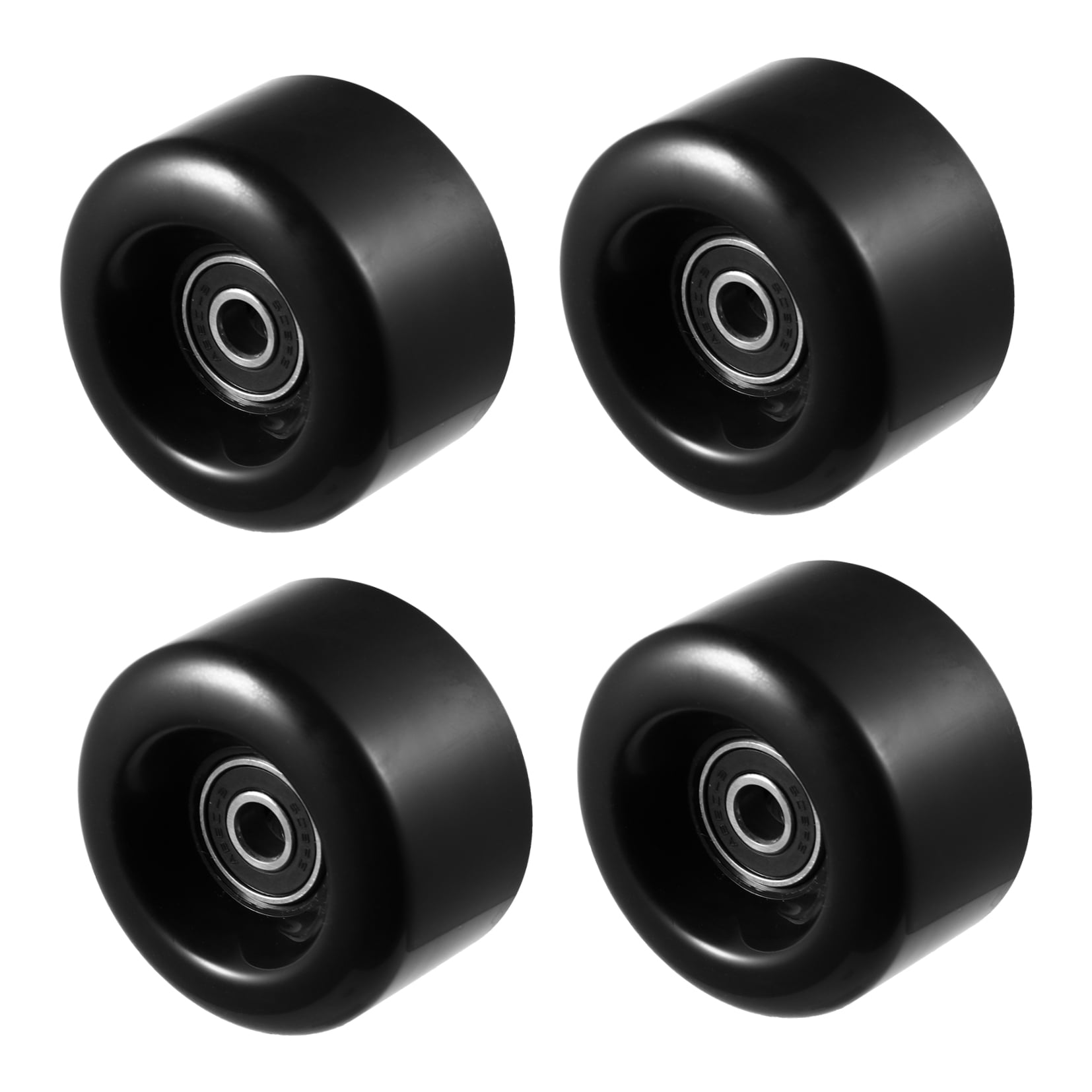 Worgeous  4 Pcs Roller Skate Wheels Skating Shoes Skates Accessories Kids Black