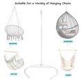 thumbnail image 3 of C-Shape Base Hanging Chair Hammock Stand - Powder Coated Construction for Egg Chair and Indoor/Outdoor Hammock Chairs, X-Large (White), 3 of 7