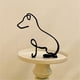 thumbnail image 3 of Estatuilla de animales 3x Arte Del Hierro Perros Esculturas Estatuillas de Animales pequeña sala Dormitorio Decoración Fanmusic Estatuilla de animales, 3 of 7