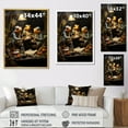 thumbnail image 4 of Designart "Monarchy Of Frog Mafia I" Frogs & Toads Floater Framed Wall Decor, 4 of 5