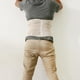 thumbnail image 4 of Cinturón de soporte de cintura de compresión ajustable en la parte inferior de la espalda correa de ejercicio M Beige kusrkot Cinturón de sujeción lumbar para hombres, 4 of 8
