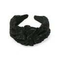 thumbnail image 5 of Unique Bargains 1 Pc Tie Solid Color Headbands for Women Black, 5 of 6