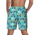 thumbnail image 2 of Rocae Cartoon Monster Truck for Men's Swim Trunks Quick Dry With Two Side Pockets and One Lined Patch PocketMedium, 2 of 9