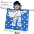 thumbnail image 4 of Children Bath Cloak Cartoon Kids Shower Hooded Towel Bathing Drying Pullover Poncho  Type 5, 4 of 10
